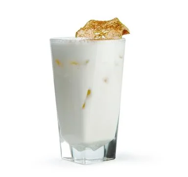 Milkshake in a glass Stock Photos