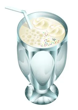 Milkshake Stock Illustration