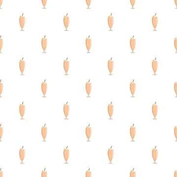 Milkshake pattern repeating creamy sweet beverage design Stock Illustration