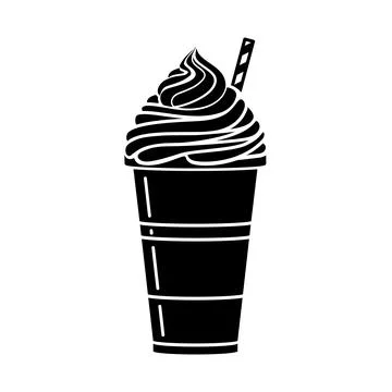 Milkshake Vector Icon Stock Illustration