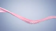 Milky Pink Liquid Splash, Slow Motion Stock Footage