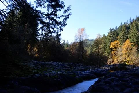 Milky stream Stock Photos