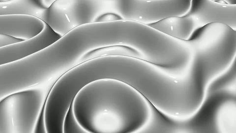 Milky Waves, Background, Exclusive, 3D Render, Reflection Stock Footage 269064284