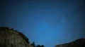 Milky Way Above Alpine Mountain Peaks Time Lapse Stars Tilt Up 4k or 4k+ Resolution