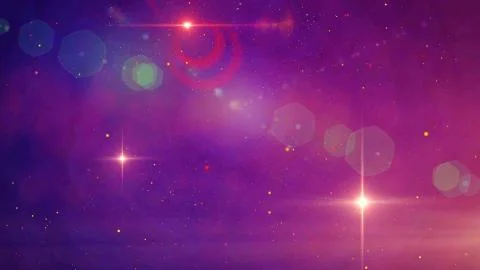 The Milky Way. Animation of moving through deep space between stars. Great Orion Stock Illustration
