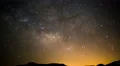 Milky Way Aquarids Meteor Shower Canyon 01 Time Lapse 4K 4k or 4k+ Resolution