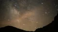 Milky Way Aquarids Meteor Shower Canyon 03 Time Lapse HD HD Footage