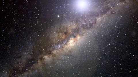 Milky Way Flare Video stock 7751253