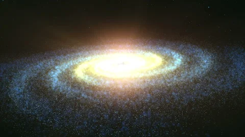 Milky Way Galaxy, 3D graphics 4k (2) Video stock 49072044