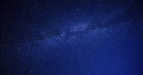 Milky way galaxy deep outer space night sky tilt up Stock Footage 340910483