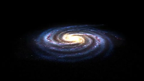 Milky Way Galaxy  - Seamless Loop Animation Stock Footage 338339121