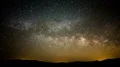 Milky Way Galaxy in Spring Sky Time Lapse Stars and Meteors 4k or 4k+ Resolution