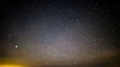 Milky Way Galaxy in Spring Sky Time Lapse Stars and Fast moving clouds 4k or 4k+ Resolution