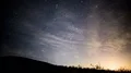 Milky Way Galaxy in Spring Sky Time Lapse Stars and Meteors 4k or 4k+ Resolution