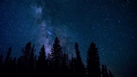 Milky Way Galaxy Star Time Lapse Stock Footage