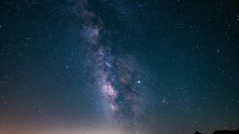 Milky Way galaxy time-lapse summer 스톡 동영상 260409366