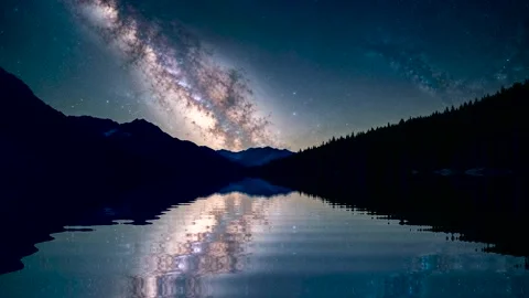 Milky Way glow Stock-Footage 297592591