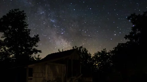 Milky way from Hungary Stock Footage 43360800