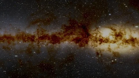 Milky Way Interstellar Hyperspace Galactic Center Stock Footage 84955481