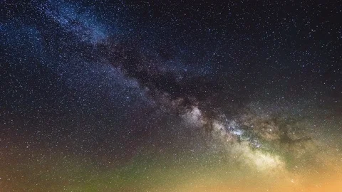 Milky Way Motion Timelapse - Hyperlapse 스톡 동영상 123176729