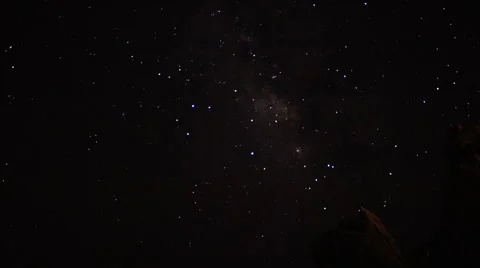 Milky way moving through the sky Stock-Footage 54228286