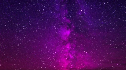 Milky way, night sky - flight through the stars - space background Stock Footage 146745927