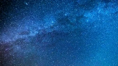Milky way, night sky - flight through the stars - space background Stock Footage 146781198