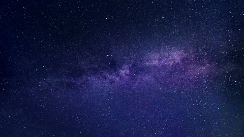 Milky way in night sky - glittering twinkling stars - background galaxy Stock Footage 146192340