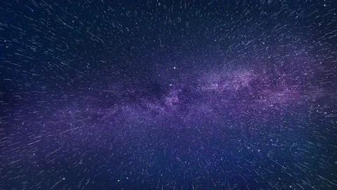 Milky way. Night sky, stars. Flight. Cosmos background. Galaxy nebula. 29,97 fps Stock Footage 171337053