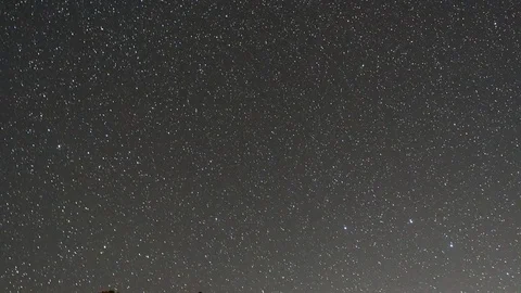 Milky Way over the mountains Stock Footage