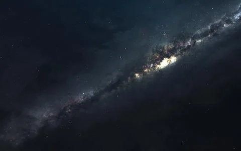 Milky way. Starfields of endless cosmos. Elements of this image furnished by Stock-Illustration