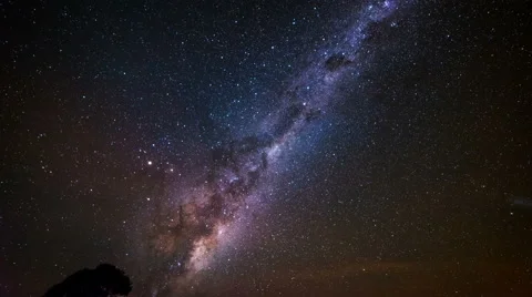 Milky Way Time-lapse Australia. Stock Footage