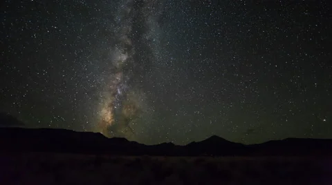 Milky Way Time lapse with Clouds Stock Footage 66302456