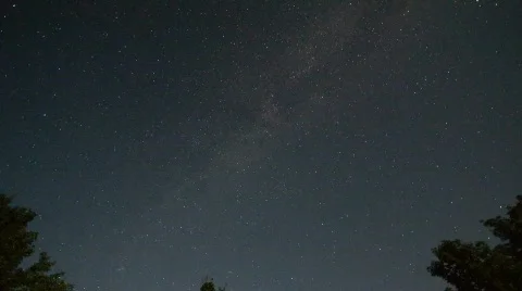 Milky Way time-lapse Stock Footage