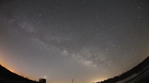 Milky Way Time Lapse Stock Footage 6806576