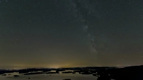 Milky Way Time Lapse Stock Footage 12043791