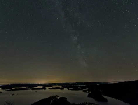 Milky Way Time Lapse Stock Footage 12044821