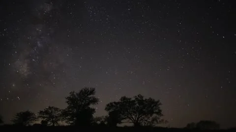 Milky Way Time Lapse Stock Footage