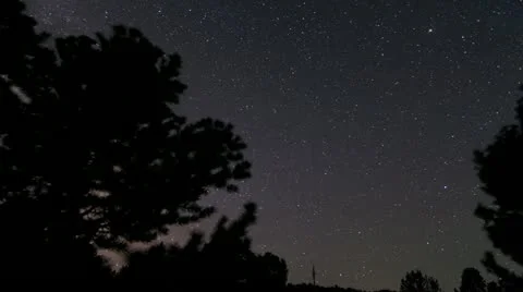 Milky Way Time Lapse Stock Footage 20083366