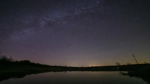 Milky Way Time Lapse Stock Footage 33758111