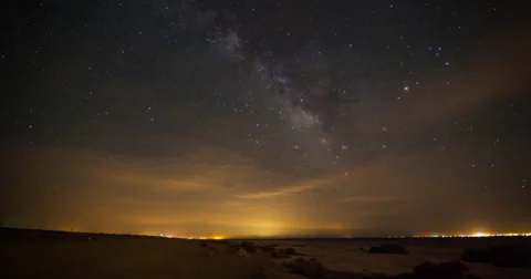 Milky Way Time-Lapse Stock Footage 37819597