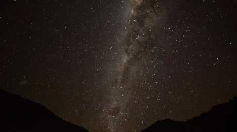 Milky way, time lapse Stock Footage 63297759