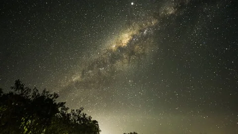 Milky Way Time Lapse 스톡 동영상 143456445