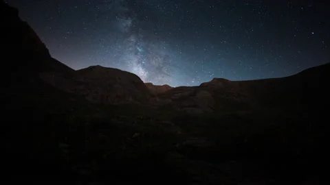 Milky way time lapse Video stock 161611046