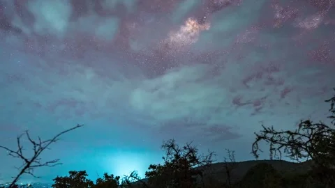 Milky Way Time Lapse Stock Footage 317396158