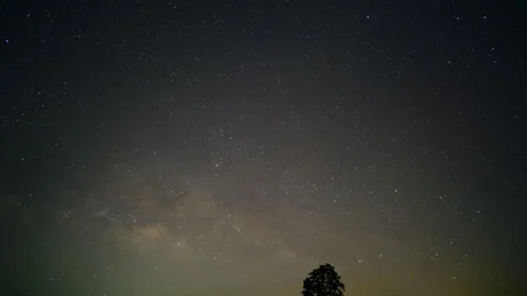 Milky way time lapse video starry space view Stock Footage 246794138