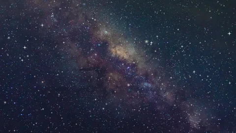 Milky way time lapse video starry space view Stock Footage 246794282