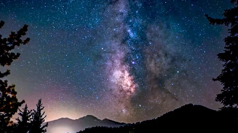 Milky Way Timelapse Stock Footage 119374219