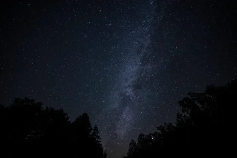 Milky Way Timelapse In Mountains During New Moon Stock Footage