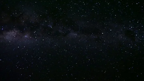 Milky Way timelapse, starry Night in Sri Lanka 4K Stock Footage 107345136